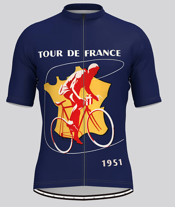Maillot Cycliste Rétro Tour-de-France 1951