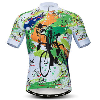 Maillot de Vélo Design Pop'Art Green