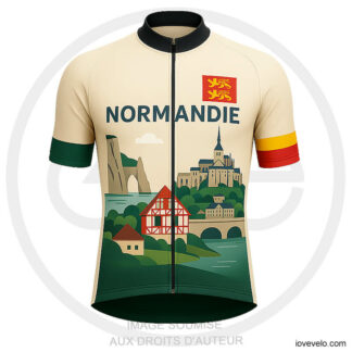 Maillot Cycliste Normandie Rétro