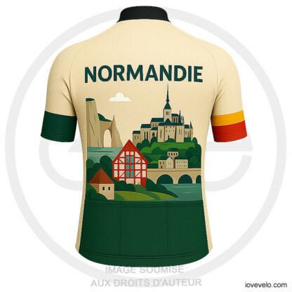 Maillot Cycliste Normandie Rétro
