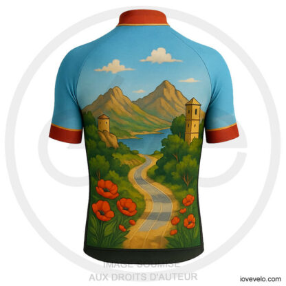 Maillot Cycliste Corsica Paysage