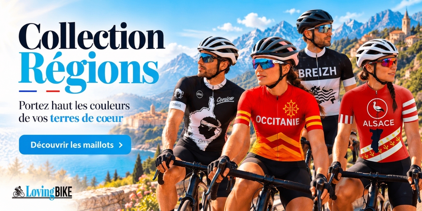 Maillots de vélo inspirés des régions de France